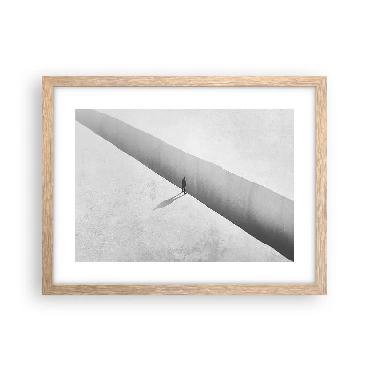 Poster in cornice rovere chiaro - Un obiettivo chiaro - 40x30 cm