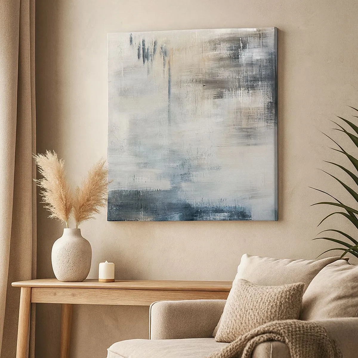 Quadro su tela - Stampe su Tela - Coperti dal blu - 30x30 cm