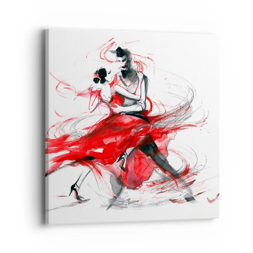 Quadro su tela - Stampe su Tela - Tango: il ritmo della passione - 40x40 cm