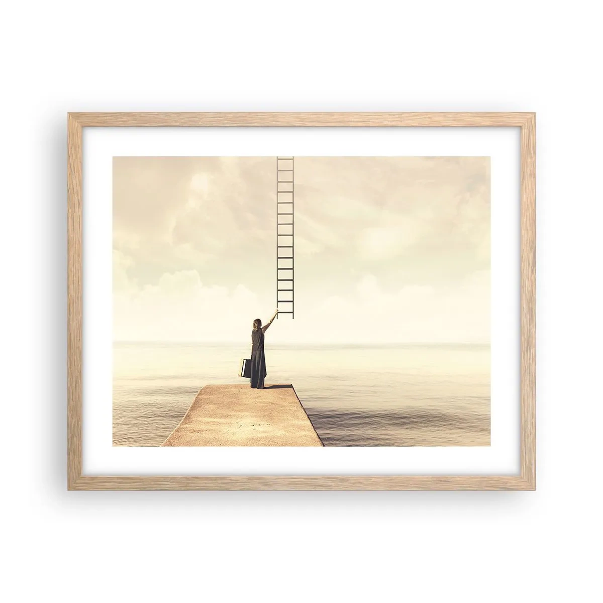 Poster in cornice rovere chiaro - Viaggio magico - 50x40 cm
