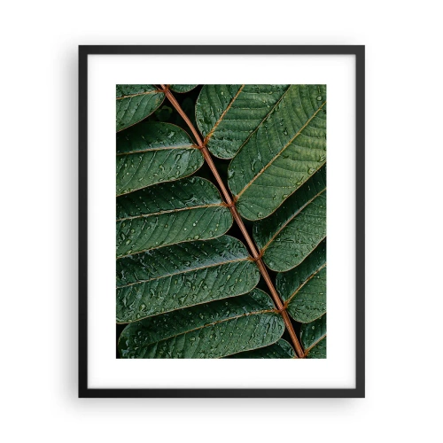 Poster in cornice nera - Al ritmo verde - 40x50 cm