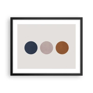 Poster in cornice nera - Simbolo di perfezione - 50x40 cm