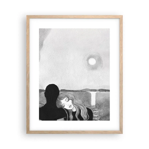 Poster in cornice rovere chiaro - Sempre un mistero - 40x50 cm