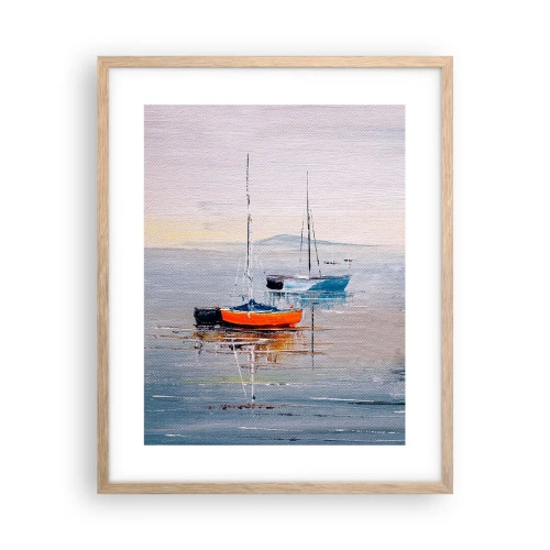 Poster in cornice rovere chiaro - Meritato riposo - 40x50 cm