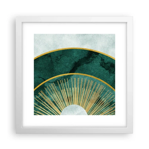 Poster in cornice bianca - Un altro sistema solare - 30x30 cm