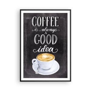 Poster in cornice nera - Of course! - 70x100 cm
