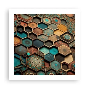 Poster - Decorazioni arabe: variazione - 50x50 cm