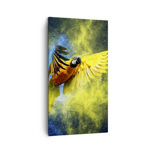 Quadro su tela - Stampe su Tela - Nella polvere gialla e blu - 45x80 cm