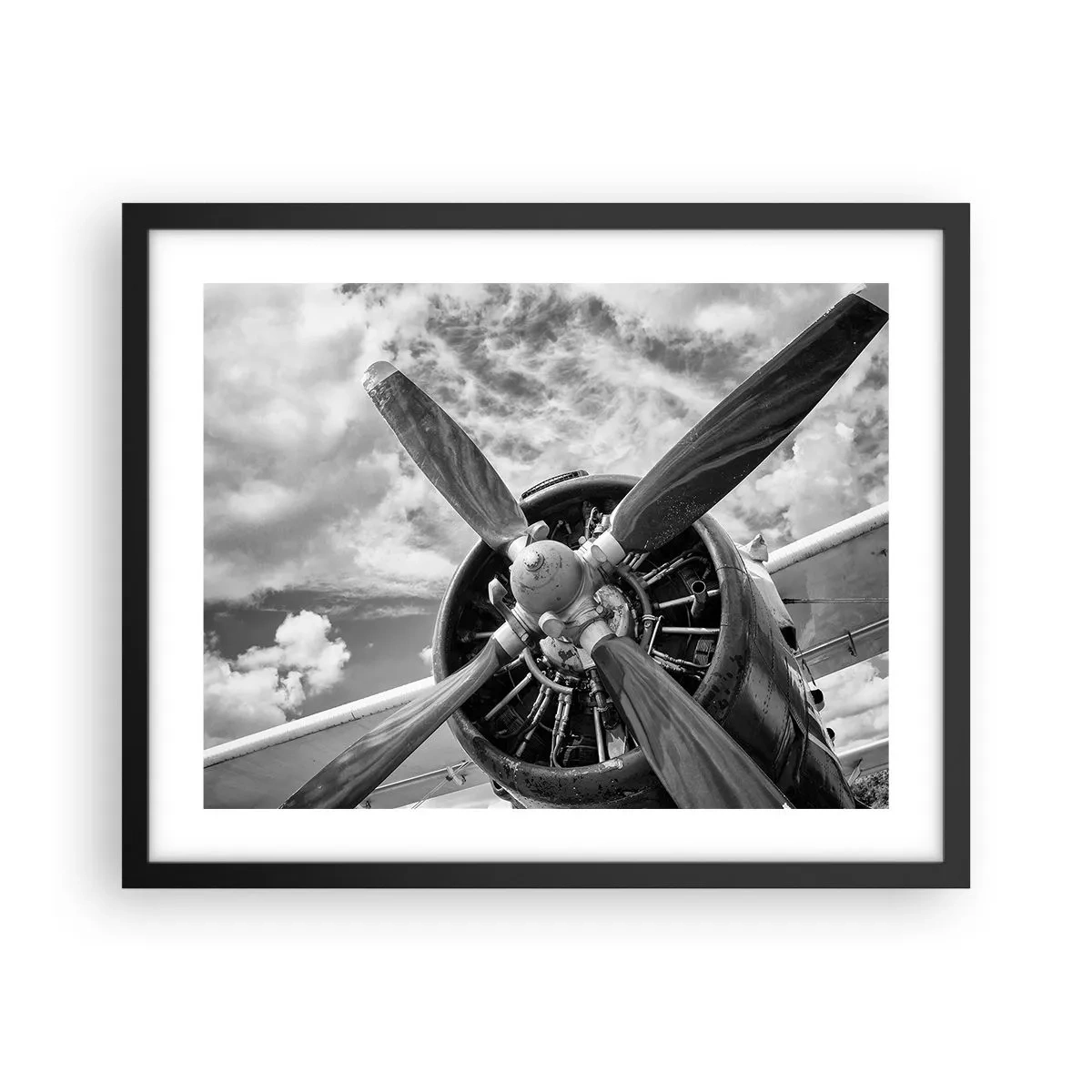 Poster in cornice nera - Il dominatore dell'aria - 50x40 cm
