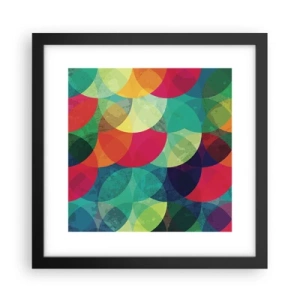 Poster in cornice nera - Ascensione arcobaleno - 30x30 cm