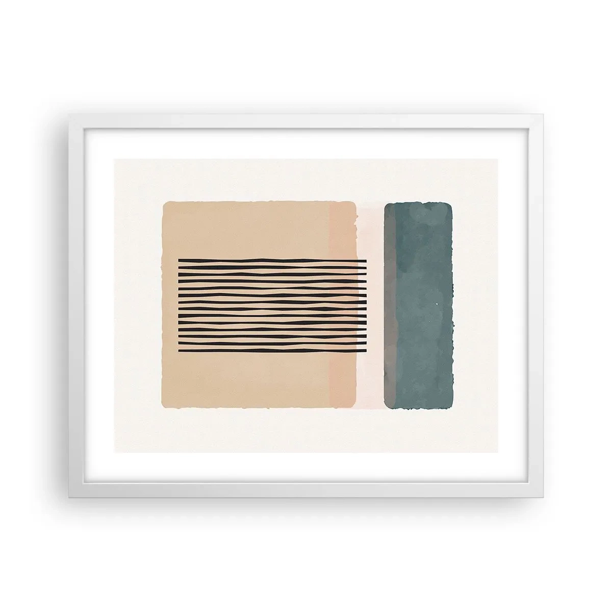 Poster in cornice bianca - Tutto a posto - 50x40 cm