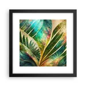 Poster in cornice nera - I colori dei tropici - 30x30 cm