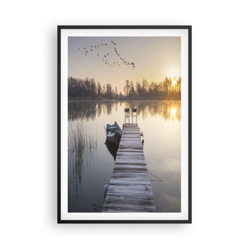 Poster in cornice nera - Tornerò un giorno - 61x91 cm