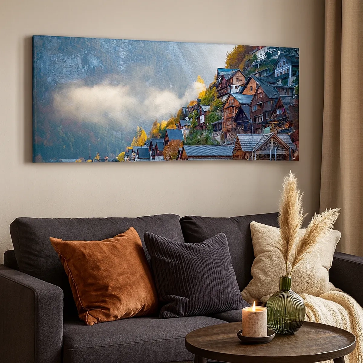 Quadro su tela - Stampe su Tela - Atmosfera alpina - 30x30 cm