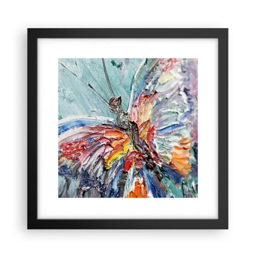 Poster in cornice nera - Dipinto dalla natura - 30x30 cm