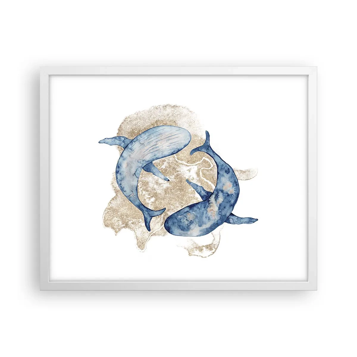 Poster in cornice bianca - Amicizia o amore? - 50x40 cm