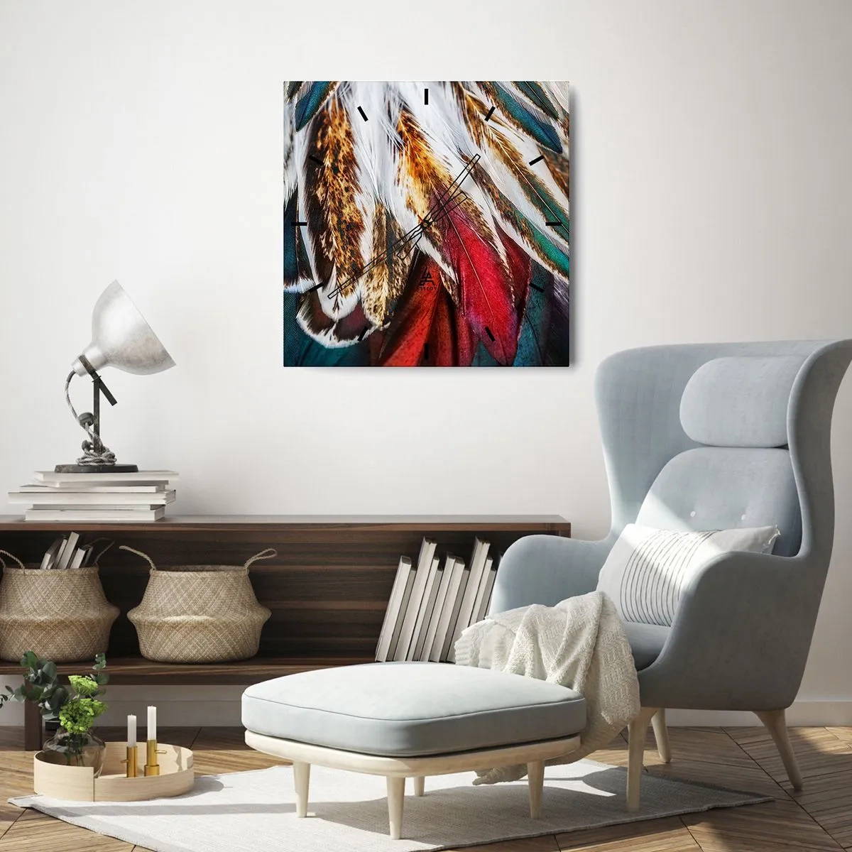 Orologio da parete - Orologio in Vetro - I misteri del volo - 30x30 cm