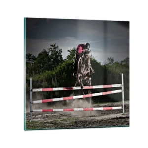 Quadro su vetro - Insieme fino alla vittoria - 40x40 cm