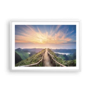 Poster in cornice bianca - Vicino al cielo - 70x50 cm