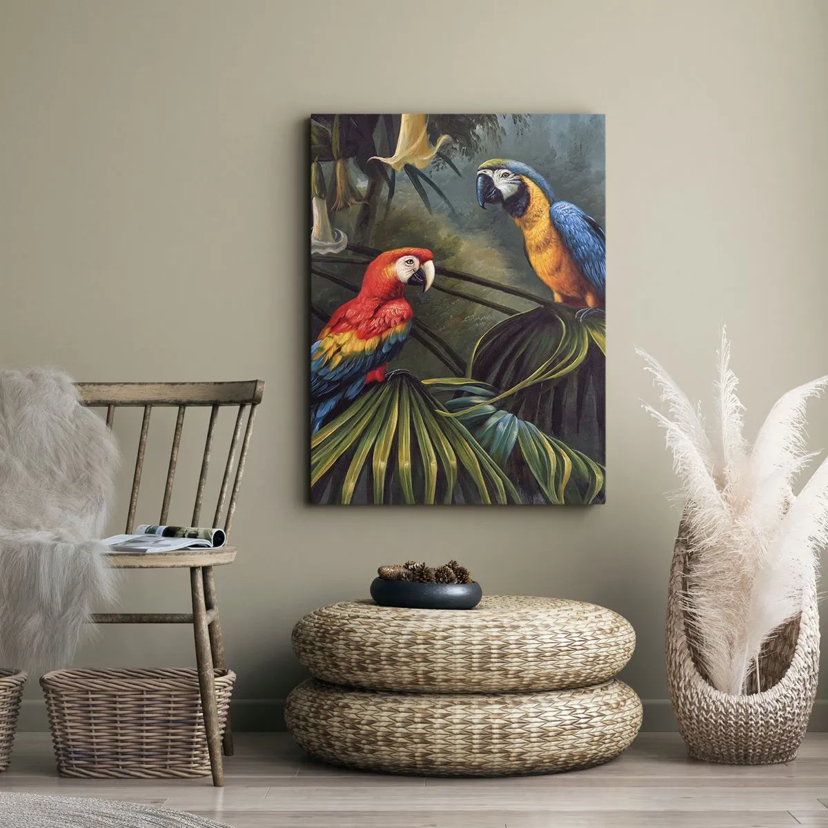 Quadro su tela - Stampe su Tela - Romanticità ai tropici - 55x100 cm
