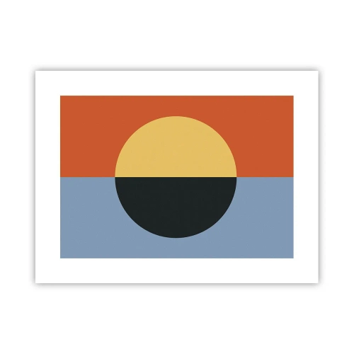 Poster - Composizione di caldo e freddo - 40x30 cm