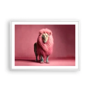 Poster in cornice bianca - E non mette più paura - 70x50 cm