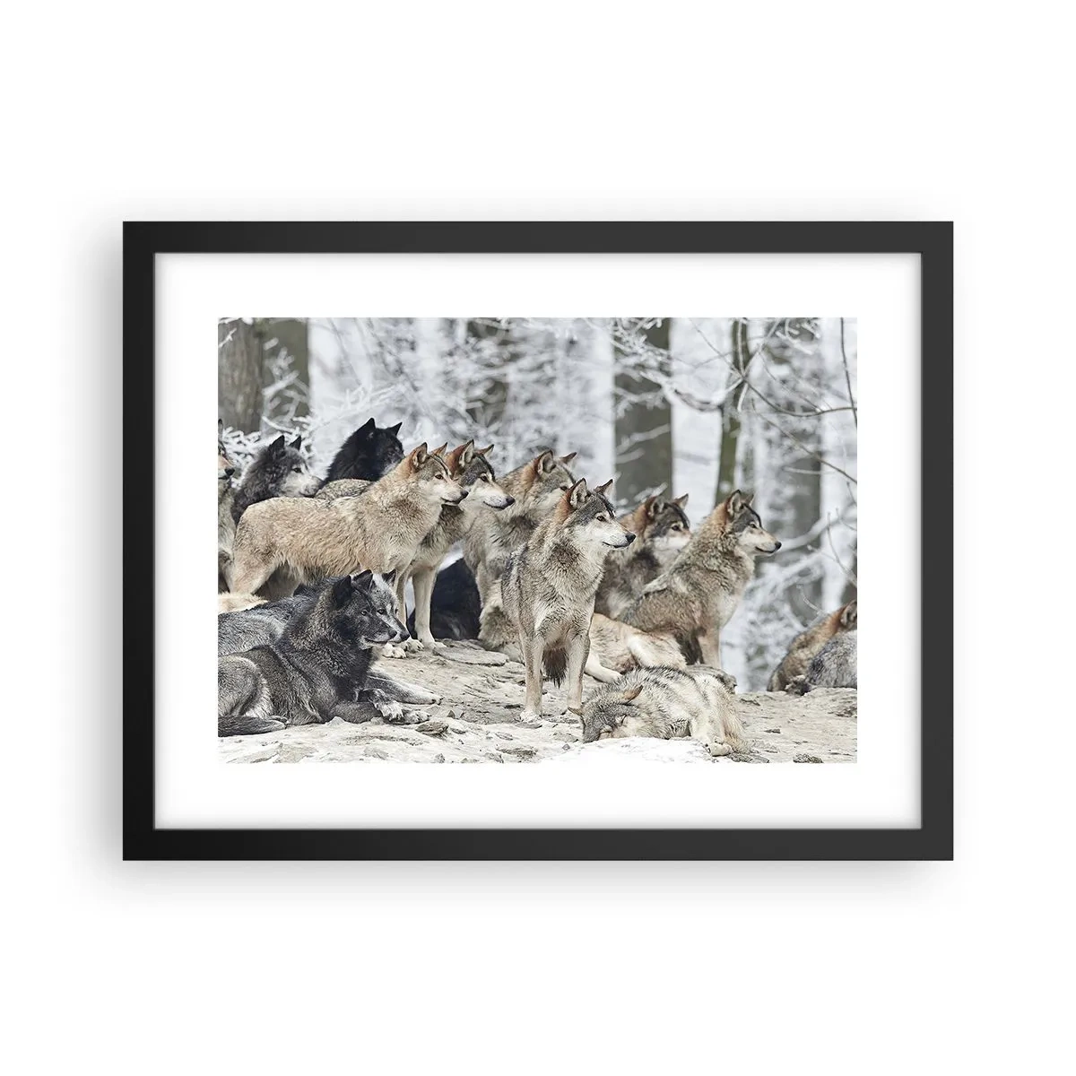 Poster in cornice nera - Famiglia e amici - 40x30 cm