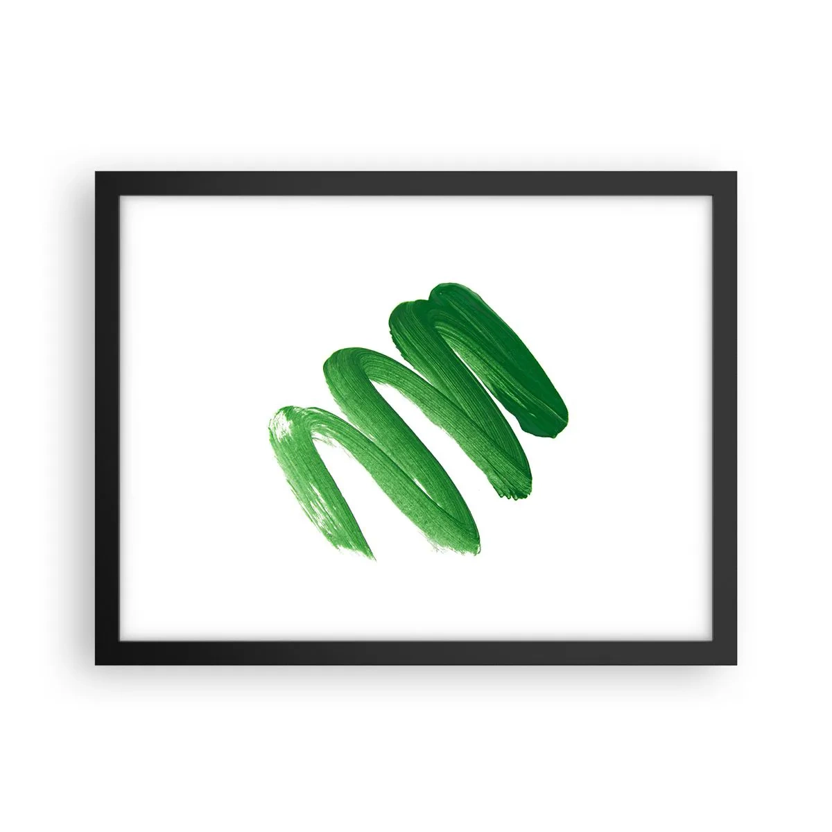 Poster in cornice nera - Scherzo verde - 40x30 cm