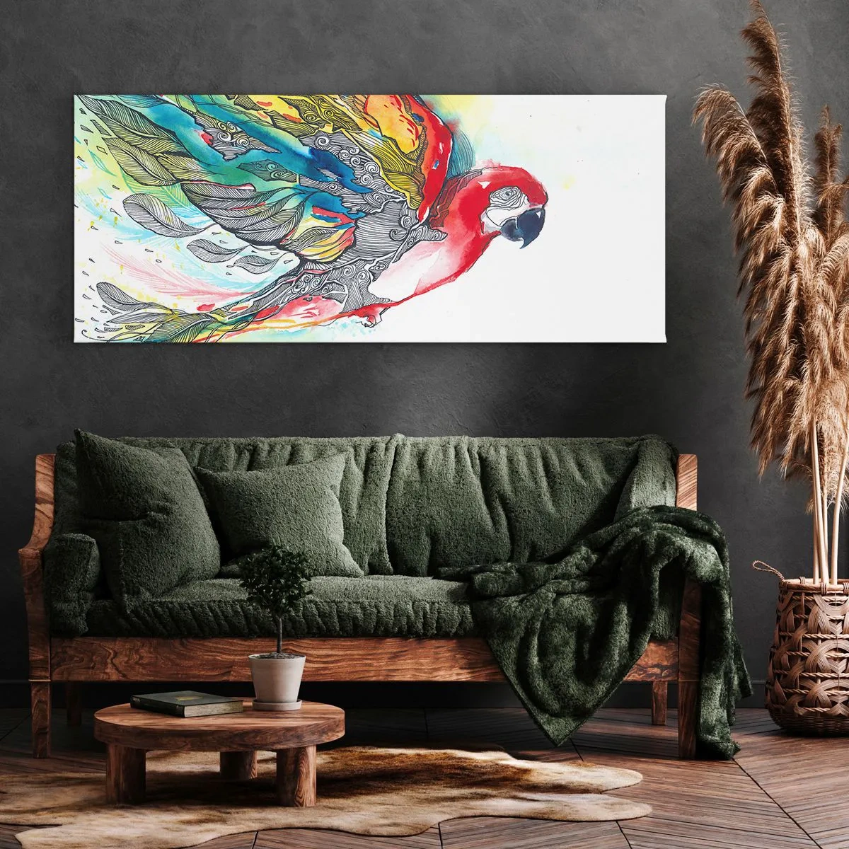 Quadro su tela - Stampe su Tela - Vivi a colori - 100x40 cm