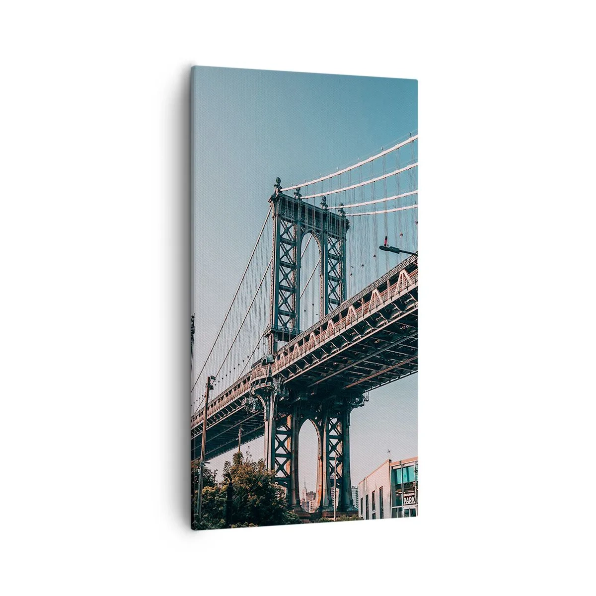 Quadro su tela - Stampe su Tela - Sopra le onde della città - 55x100 cm