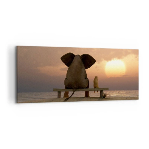 Quadro su tela - Stampe su Tela - A volte bisogna tacere - 100x40 cm