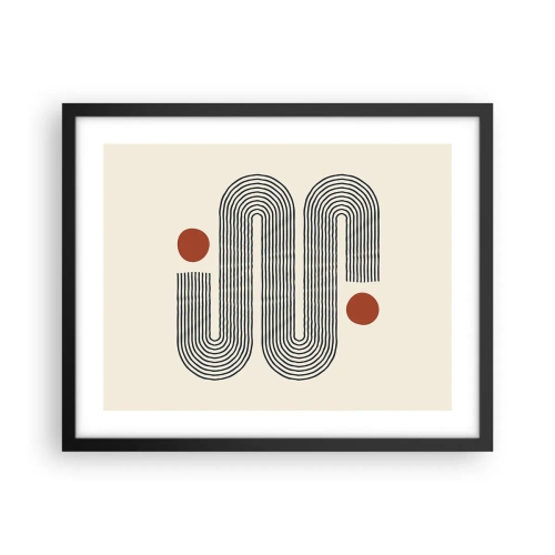 Poster in cornice nera - Dall'inizio alla fine - 50x40 cm