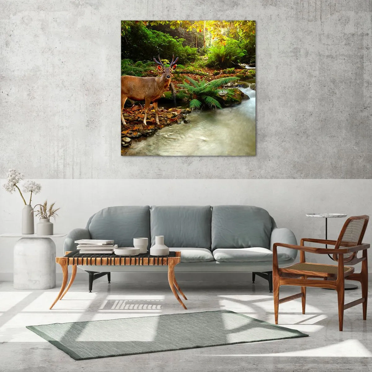 Quadro su vetro - Benvenuto nel mio mondo - 60x60 cm