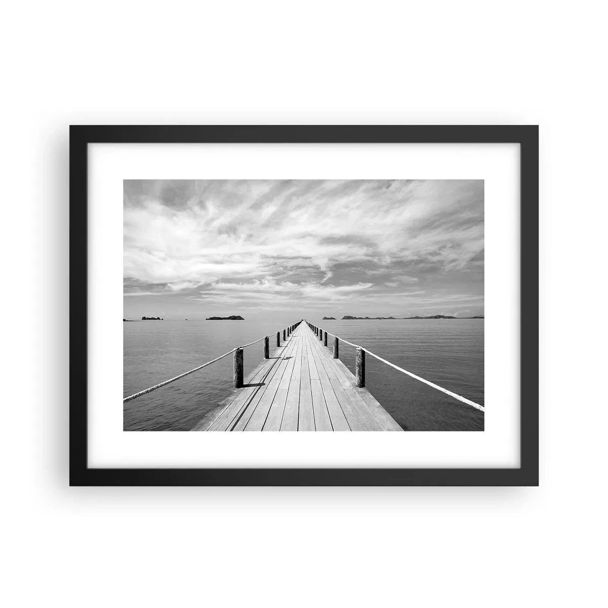 Poster in cornice nera - Forse un viaggio... - 40x30 cm