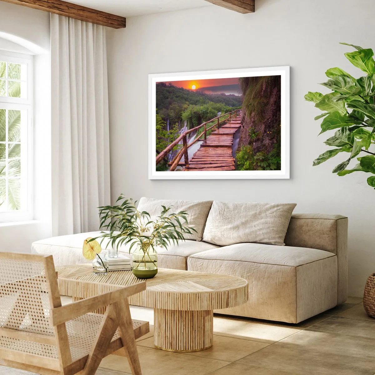 Poster in cornice bianca - Una bellezza incredibile - 91x61 cm