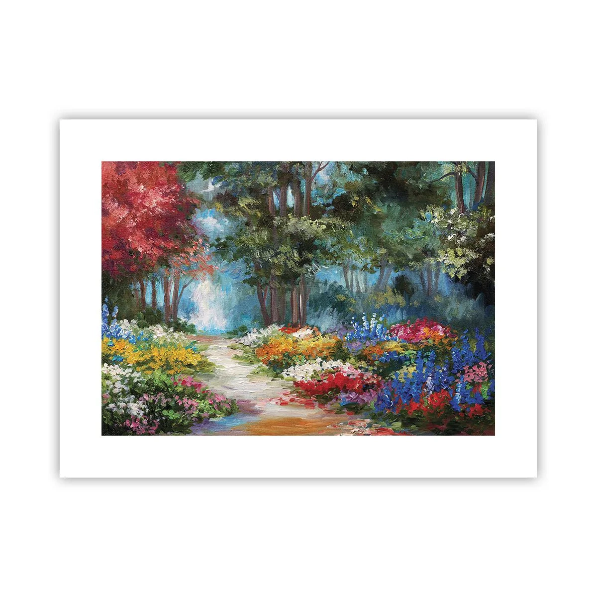Poster - Il giardino del bosco d'aprile - 40x30 cm