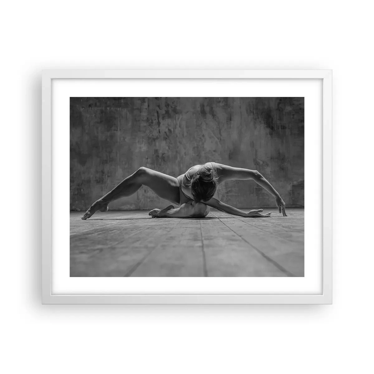 Poster in cornice bianca - Simmetria ritrovata - 50x40 cm