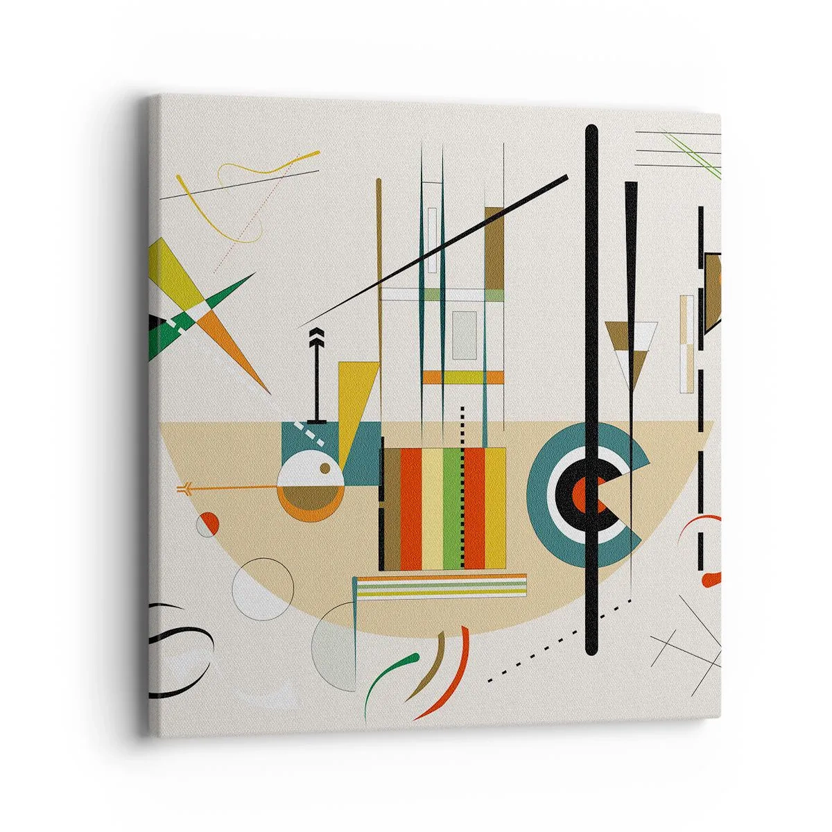 Quadro su tela - Stampe su Tela - E il mondo ride - 40x40 cm