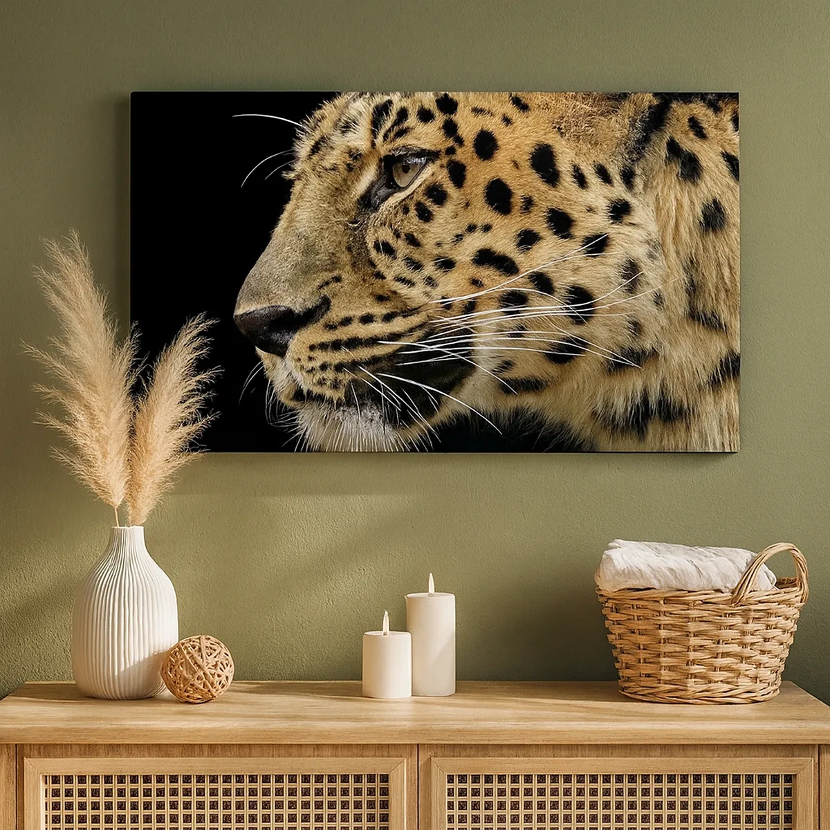 Quadro su tela - Stampe su Tela - Calmo, concentrato, pronto - 30x30 cm