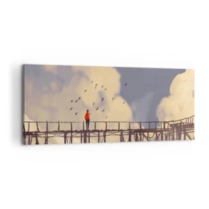 Quadro su tela - Stampe su Tela - Nostalgia del cielo - 100x40 cm