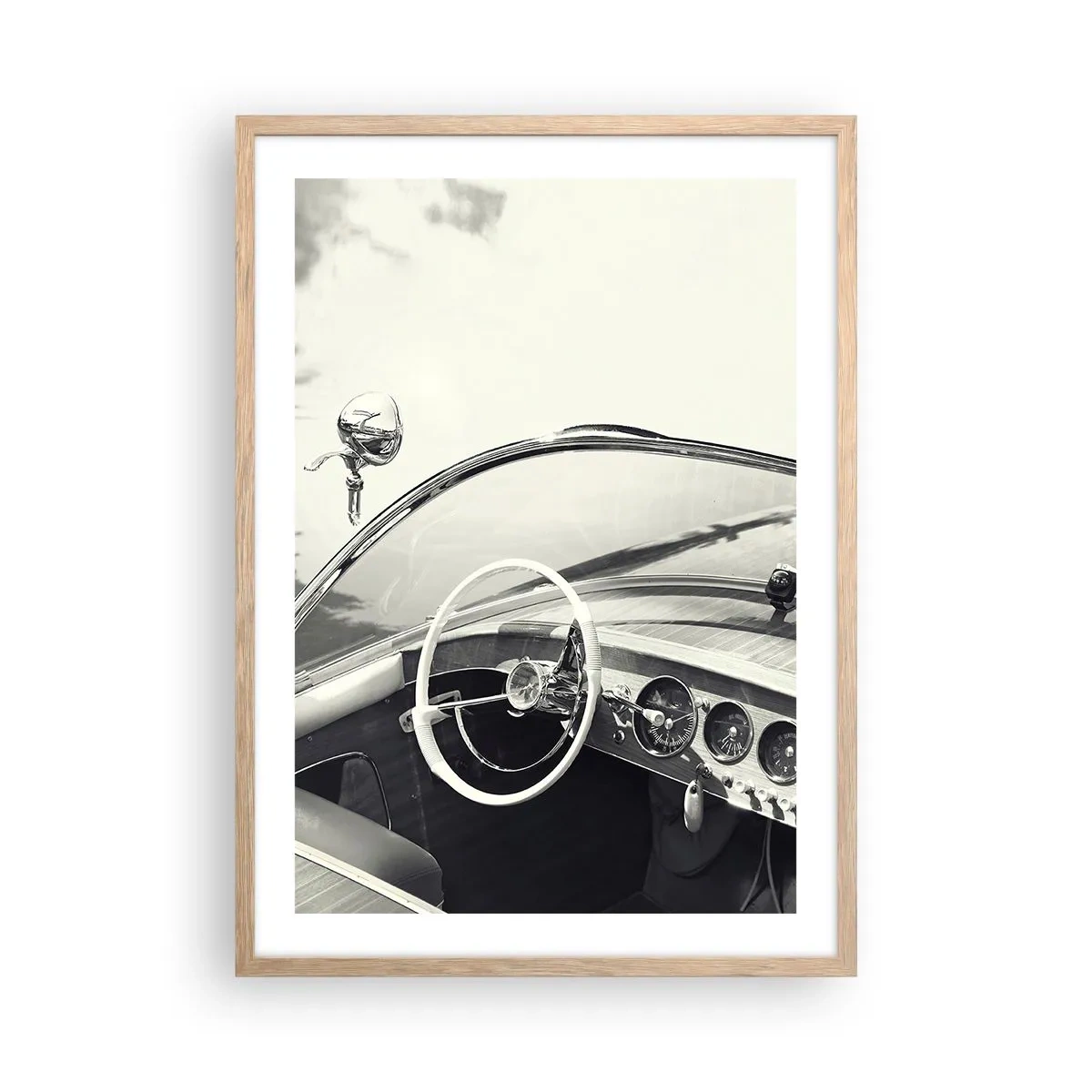 Poster in cornice rovere chiaro - Il ricco e il povero - 50x70 cm