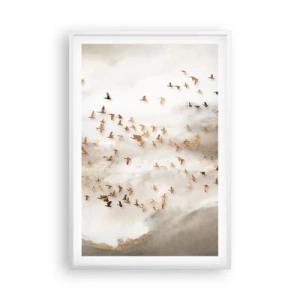 Poster in cornice bianca - È giunto il momento... - 61x91 cm