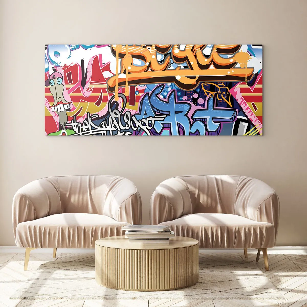 Quadro su vetro - Murali, murali, murali… - 90x30 cm