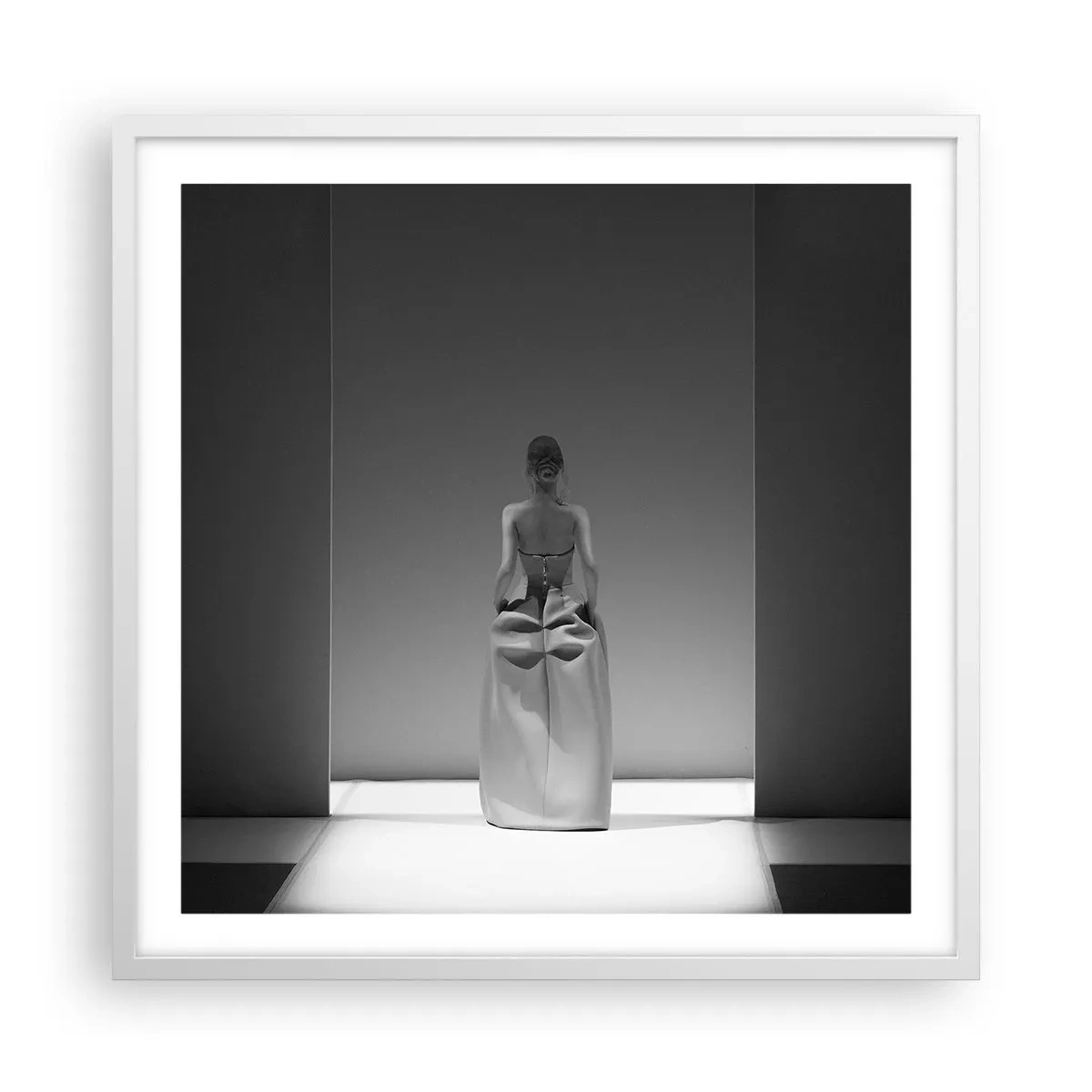 Poster in cornice bianca - Semplicità raffinata - 60x60 cm