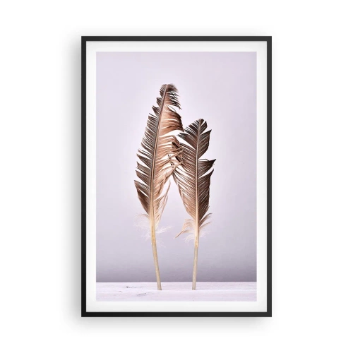 Poster in cornice nera - Contro il nulla - 61x91 cm