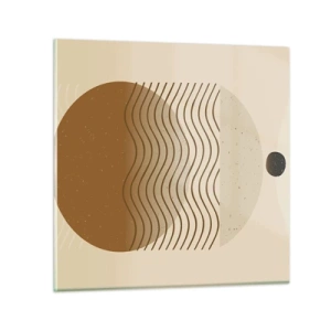 Quadro su vetro - Sull'origine delle figure geometriche - 30x30 cm