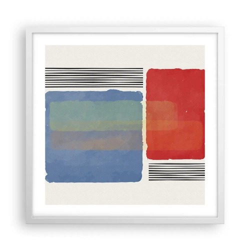 Poster in cornice bianca - Spirito e lettera della geometria - 50x50 cm