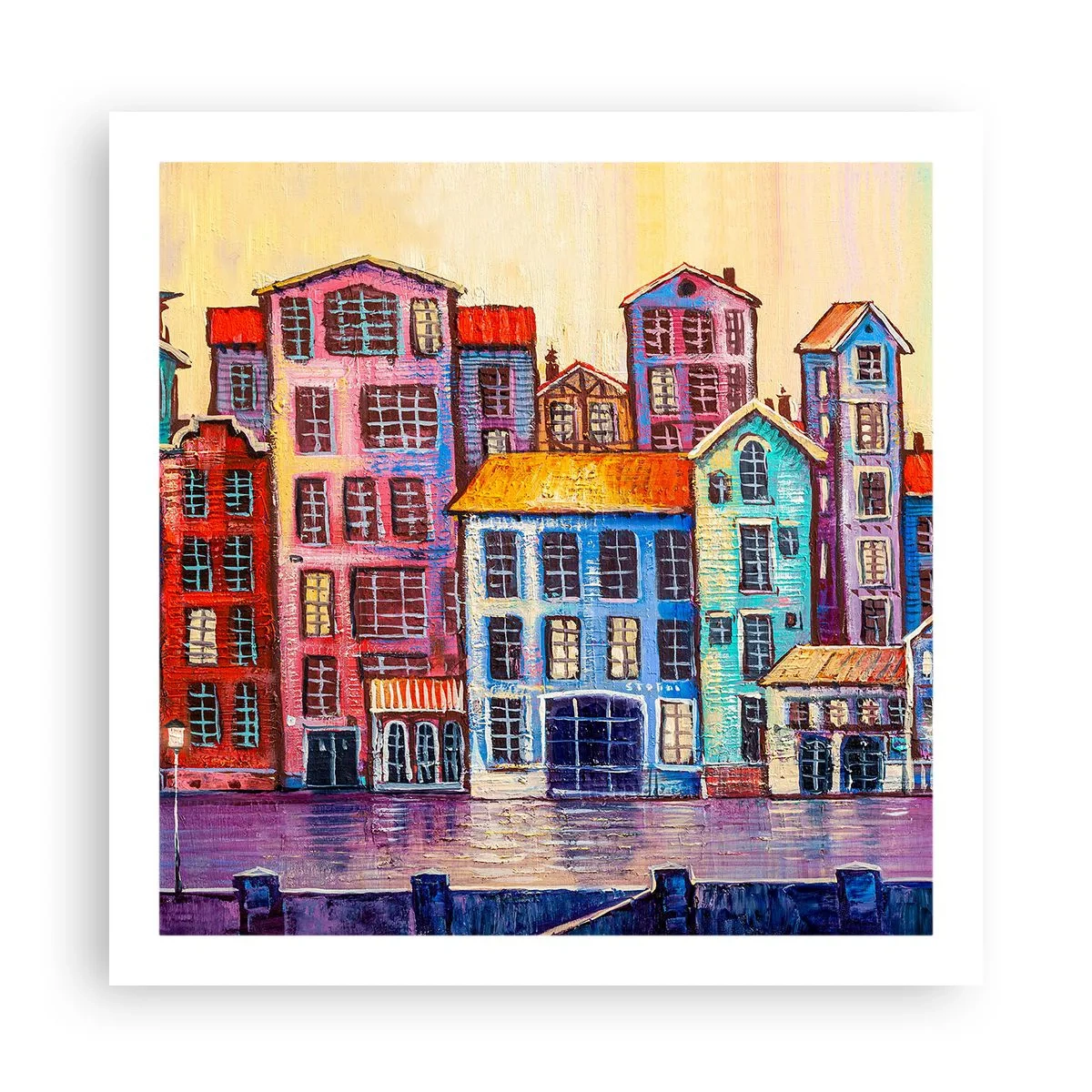 Poster - Una città da favola - 60x60 cm