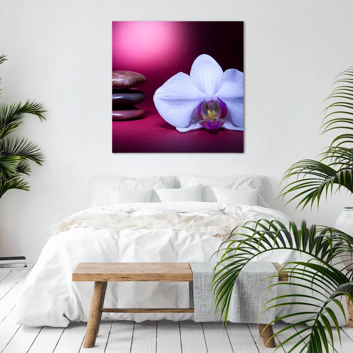 Quadro su tela - Stampe su Tela - Studio di freschezza in viola - 50x50 cm