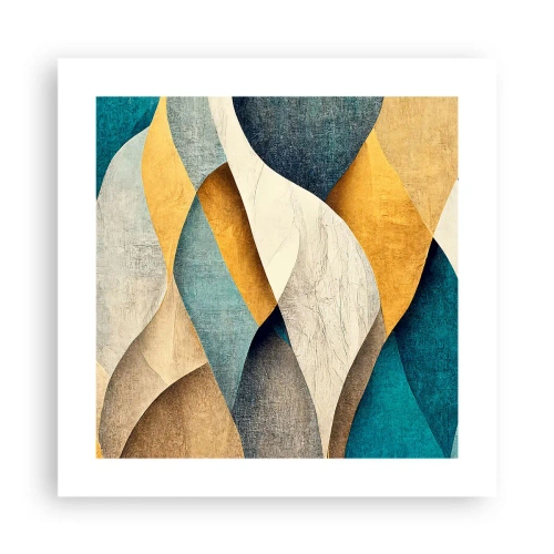 Poster - Ritmo e ondulazioni - 40x40 cm